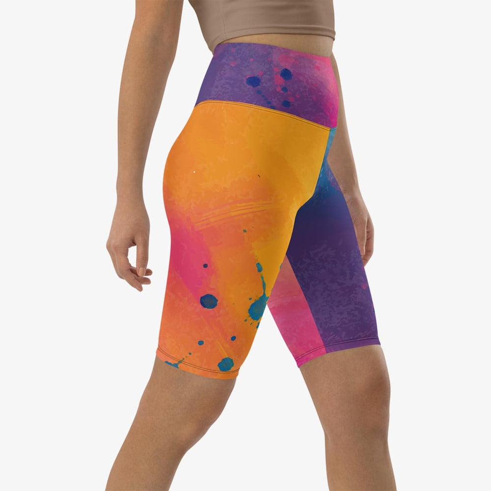 Cosmic Splash Biker Shorts