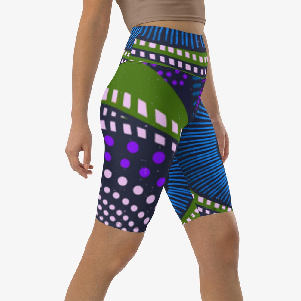 Ethno Pop Biker Shorts