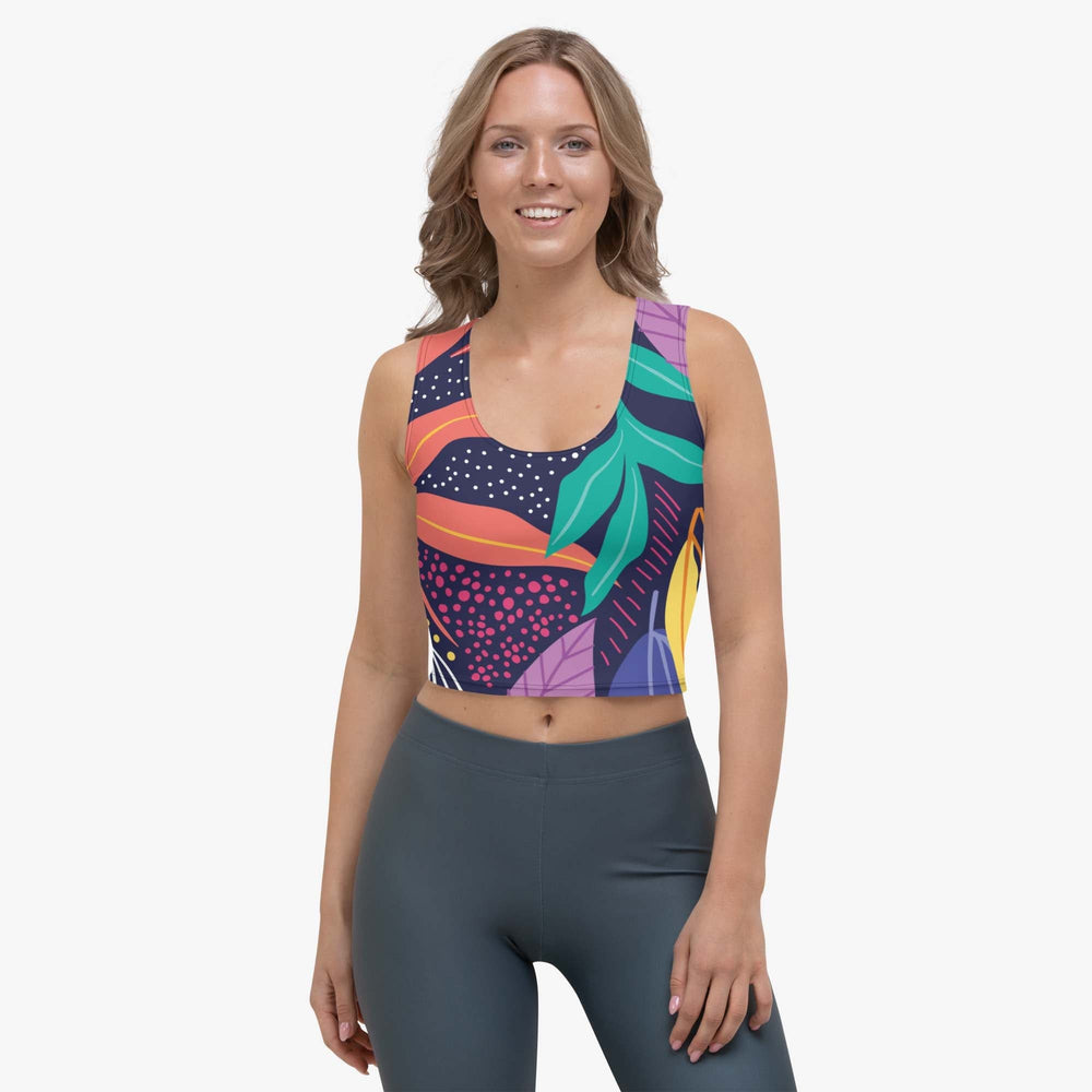 Animal Leaves Crop Top