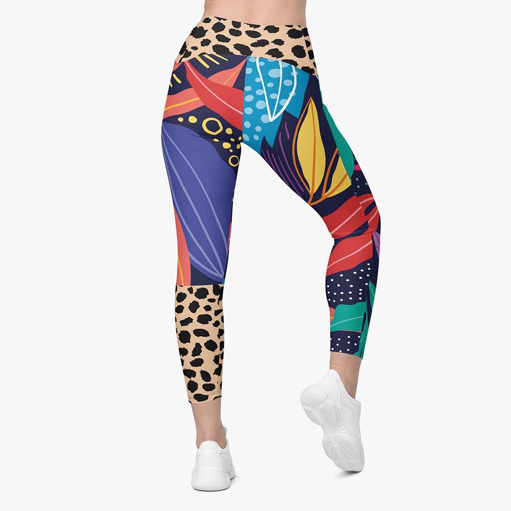 Animal Leaves Pocket Leggings