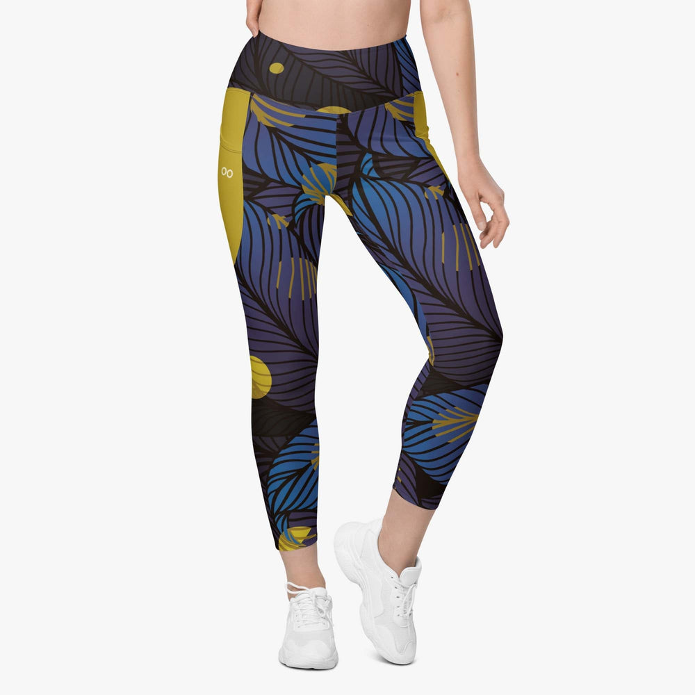 Leggings with pockets floral design