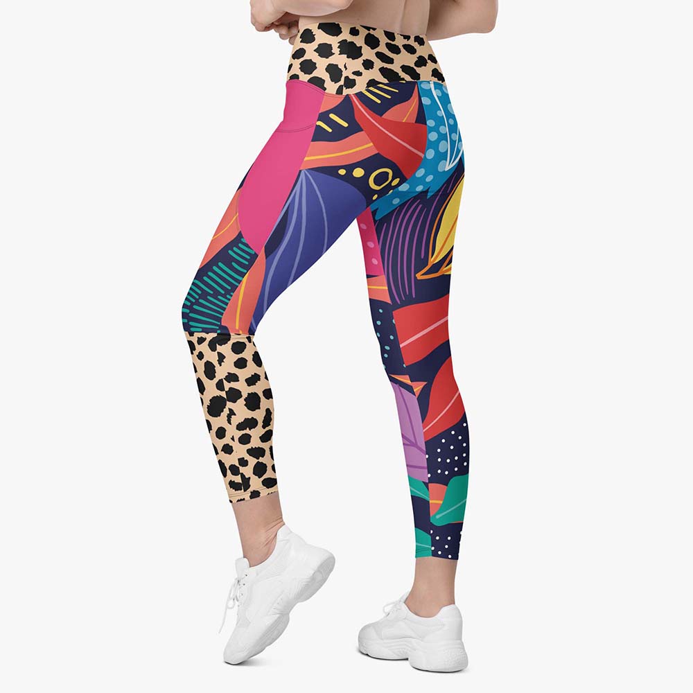 Animal Leaves Pocket Leggings