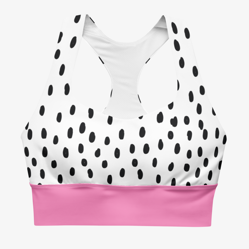 Dots High Impact Bra – Pink