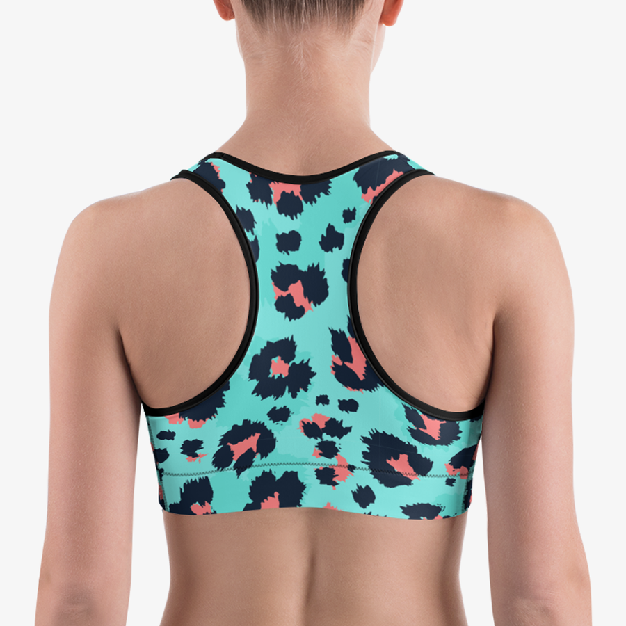 Sports bra turquoise deals