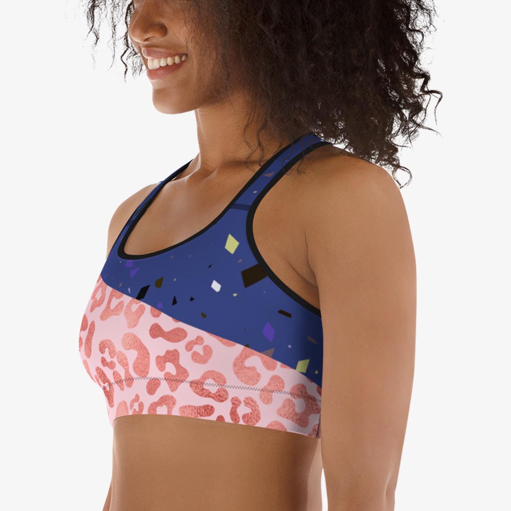 Wild Confetti Sports Bra