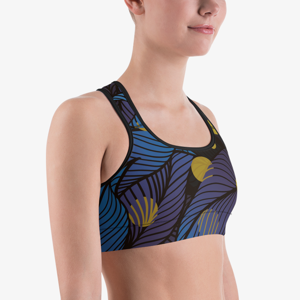Fireflies Sports Bra – Blue/Yellow