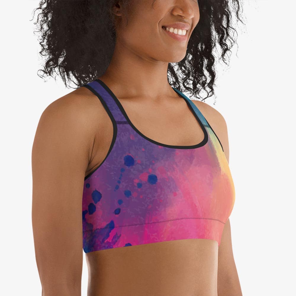 Cosmic Splash Sports Bra
