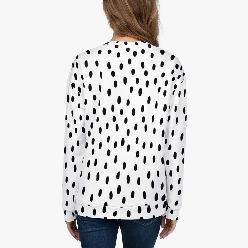 Women's sweatshirt in polka dot design