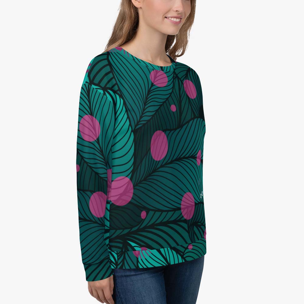 Fireflies Sweatshirt – Green/Pink
