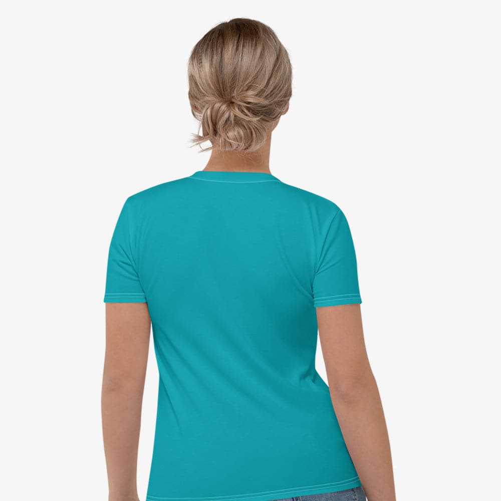 Teal Monochrome Stretchy Tee