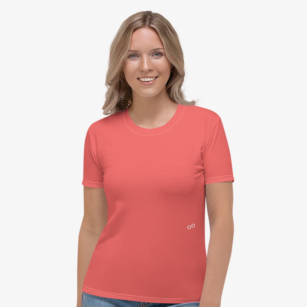 Coral Monochrome Stretchy Tee