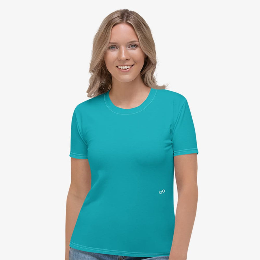 Monochrome Stretchy Tee Teal