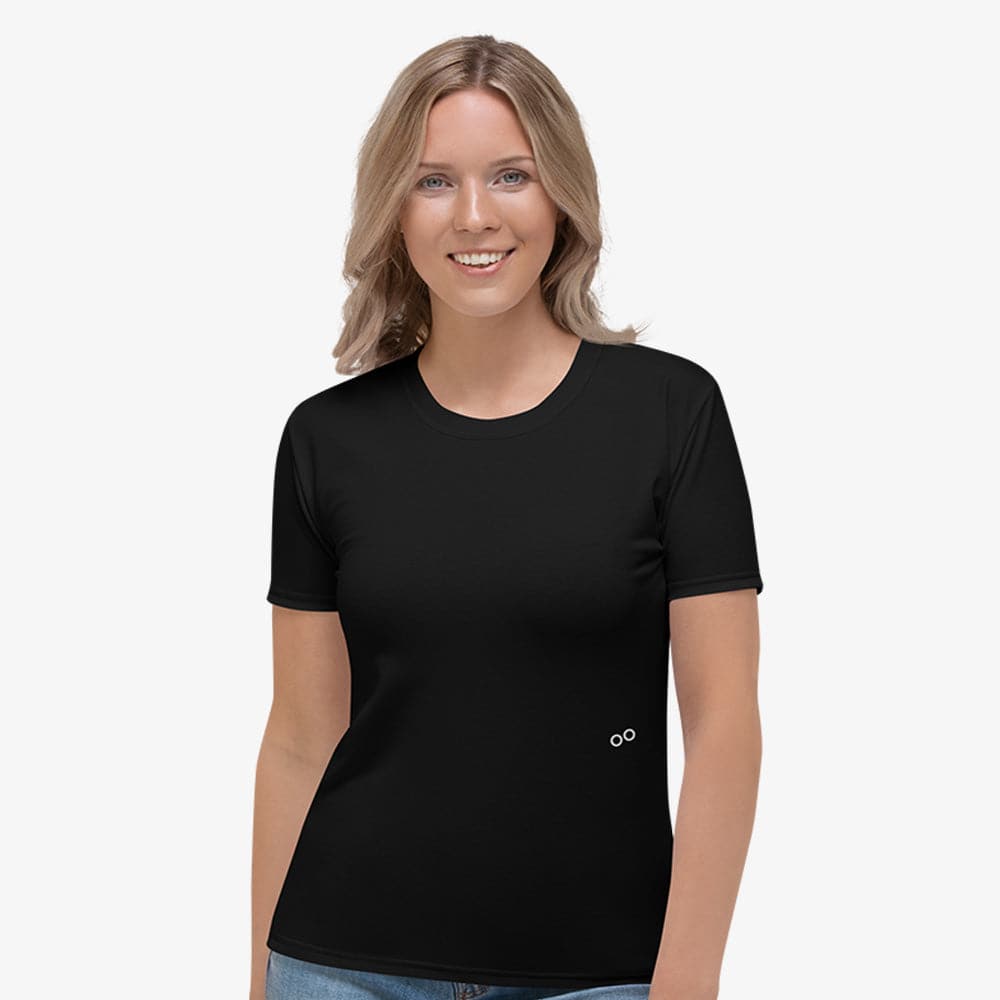 Black Monochrome Stretchy Tee