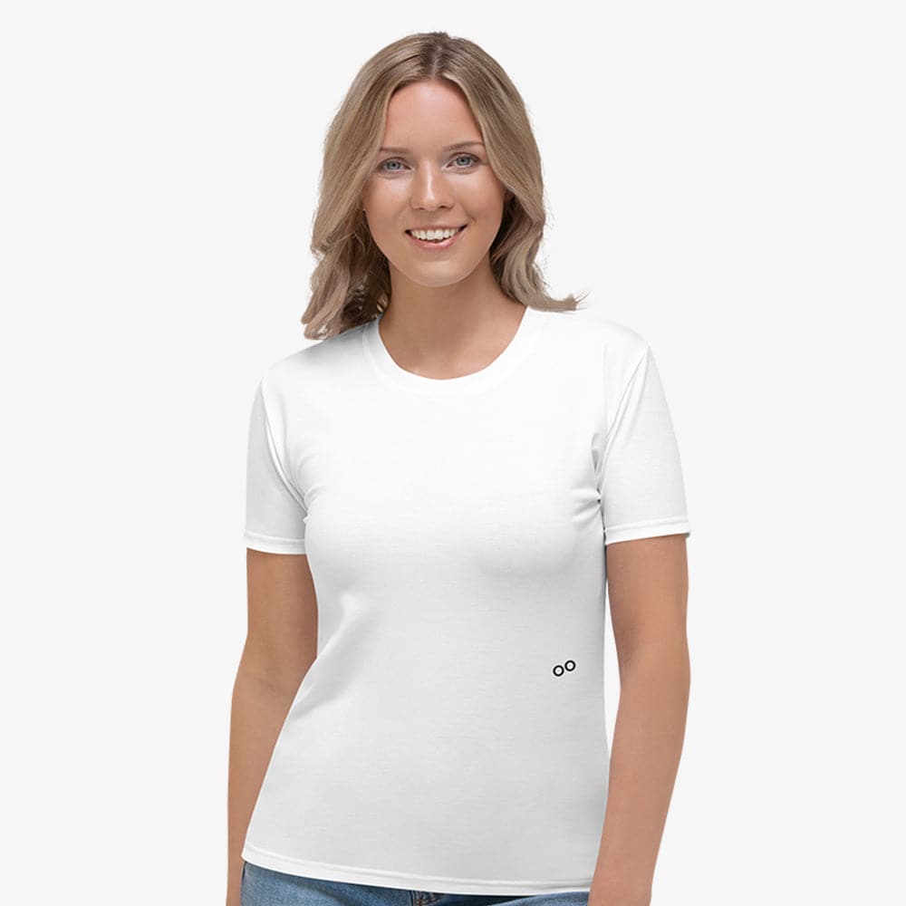 White Monochrome Stretchy Tee