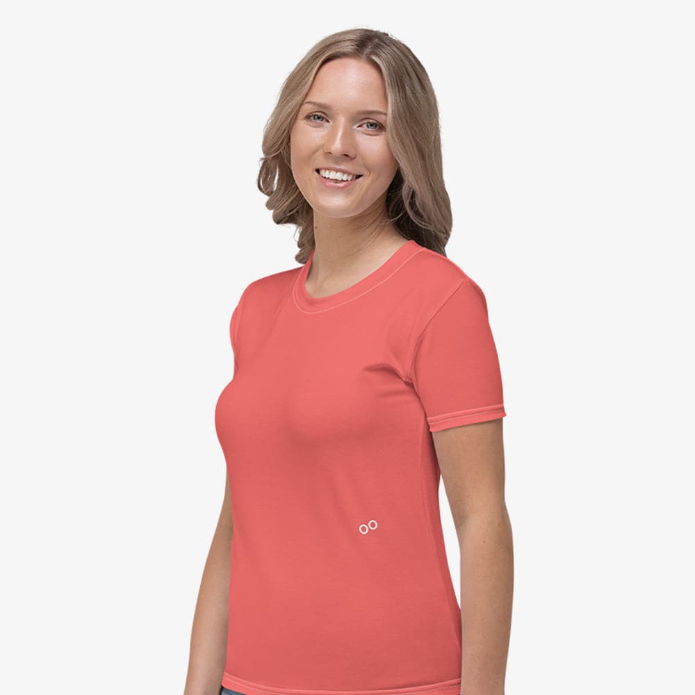 Coral Monochrome Stretchy Tee