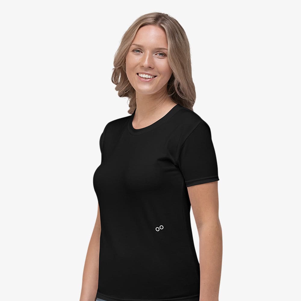 Black Monochrome Stretchy Tee