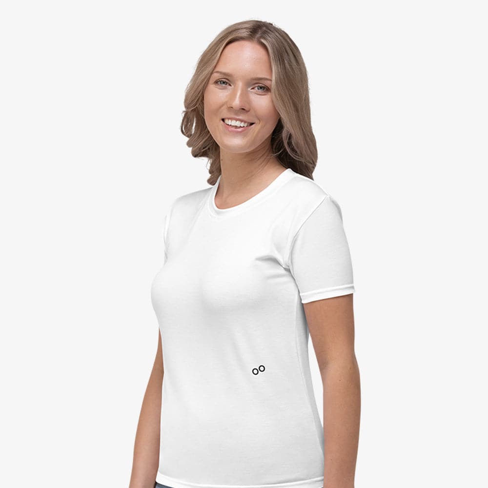 White Monochrome Stretchy Tee