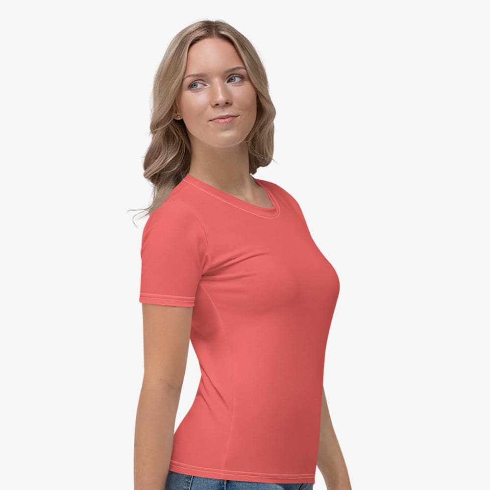 Coral Monochrome Stretchy Tee