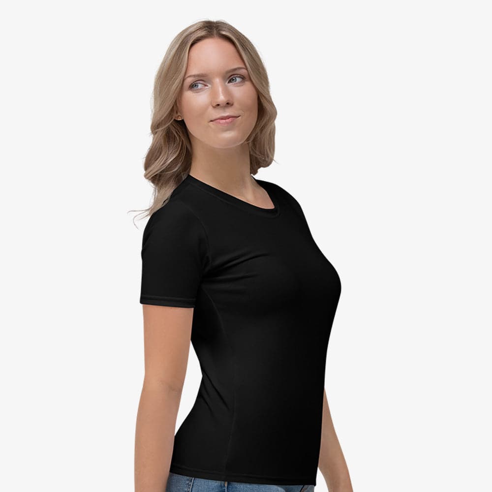 Black Monochrome Stretchy Tee