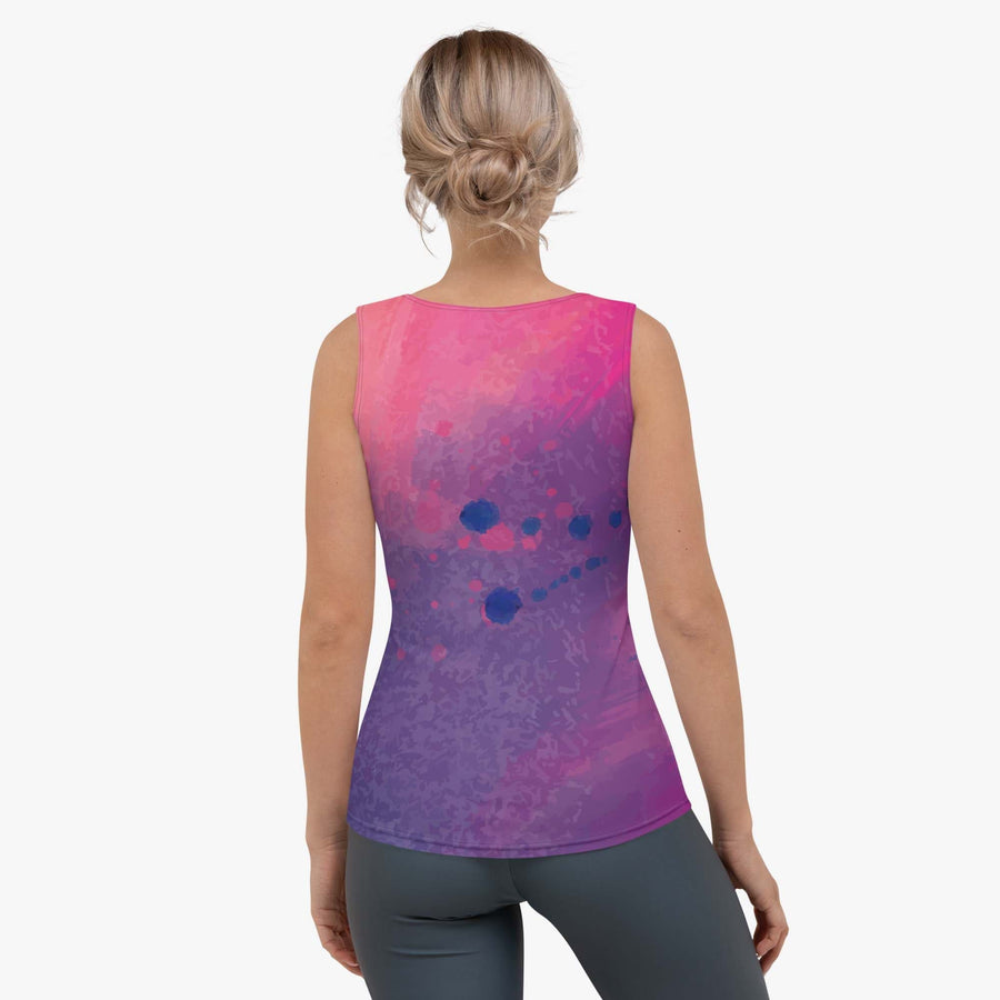 Patterned Flex Vest "Cosmic Splash" Blue/Purple/Pink