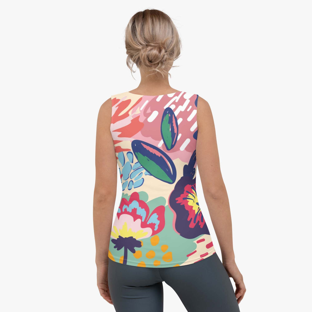 Tank top in multicolour floral design
