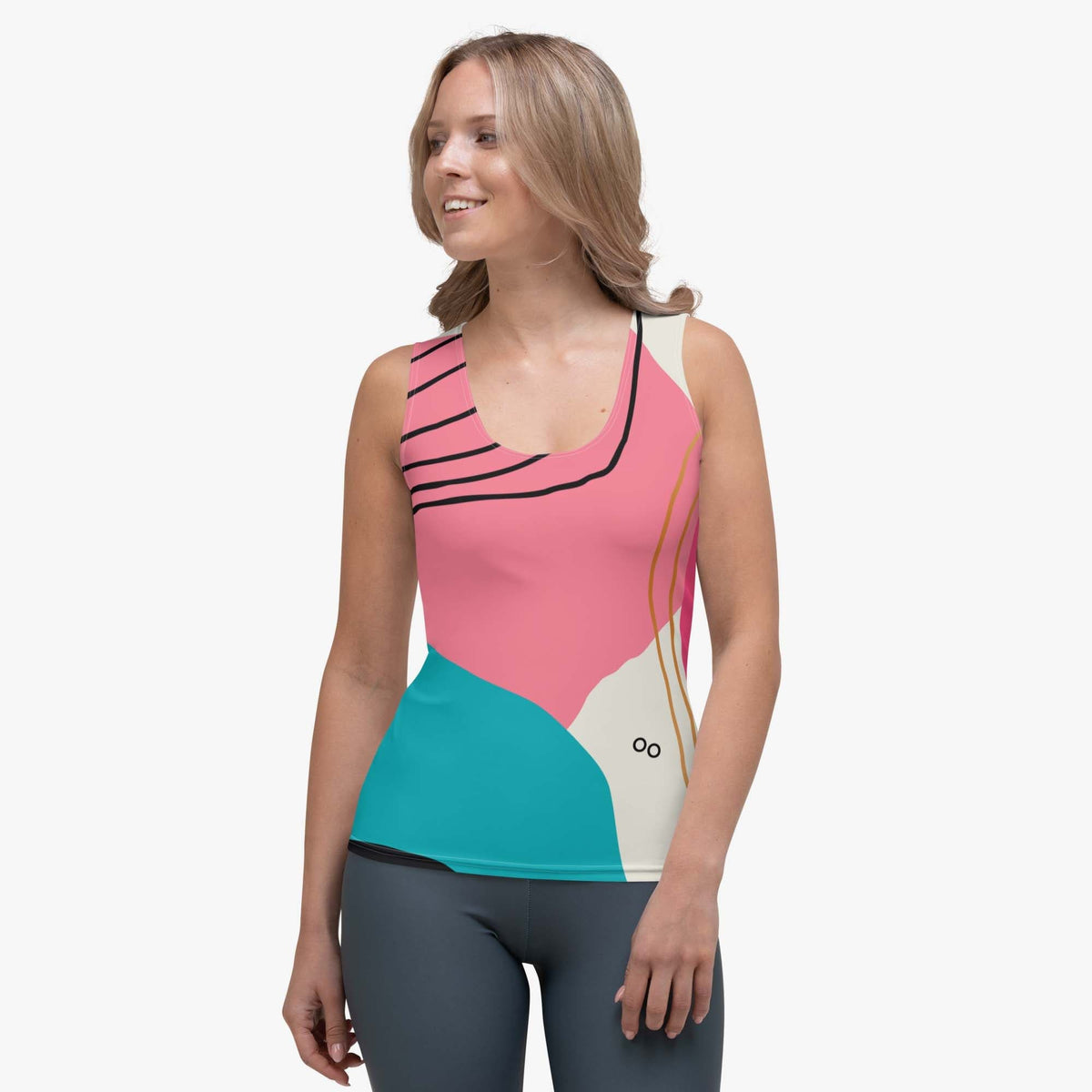 Modernist Flex Vest – Fuchsia/Turquoise