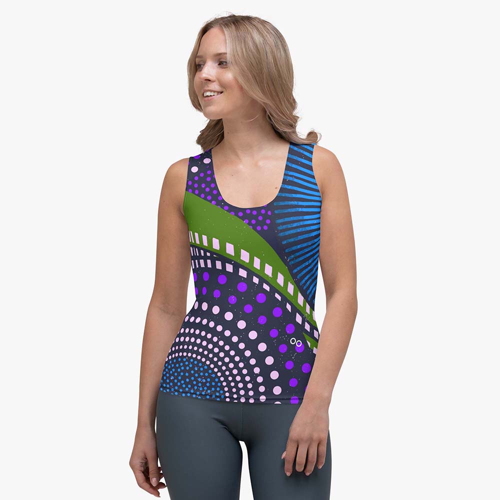 Ethno Pop Flex Vest – Blue/Green