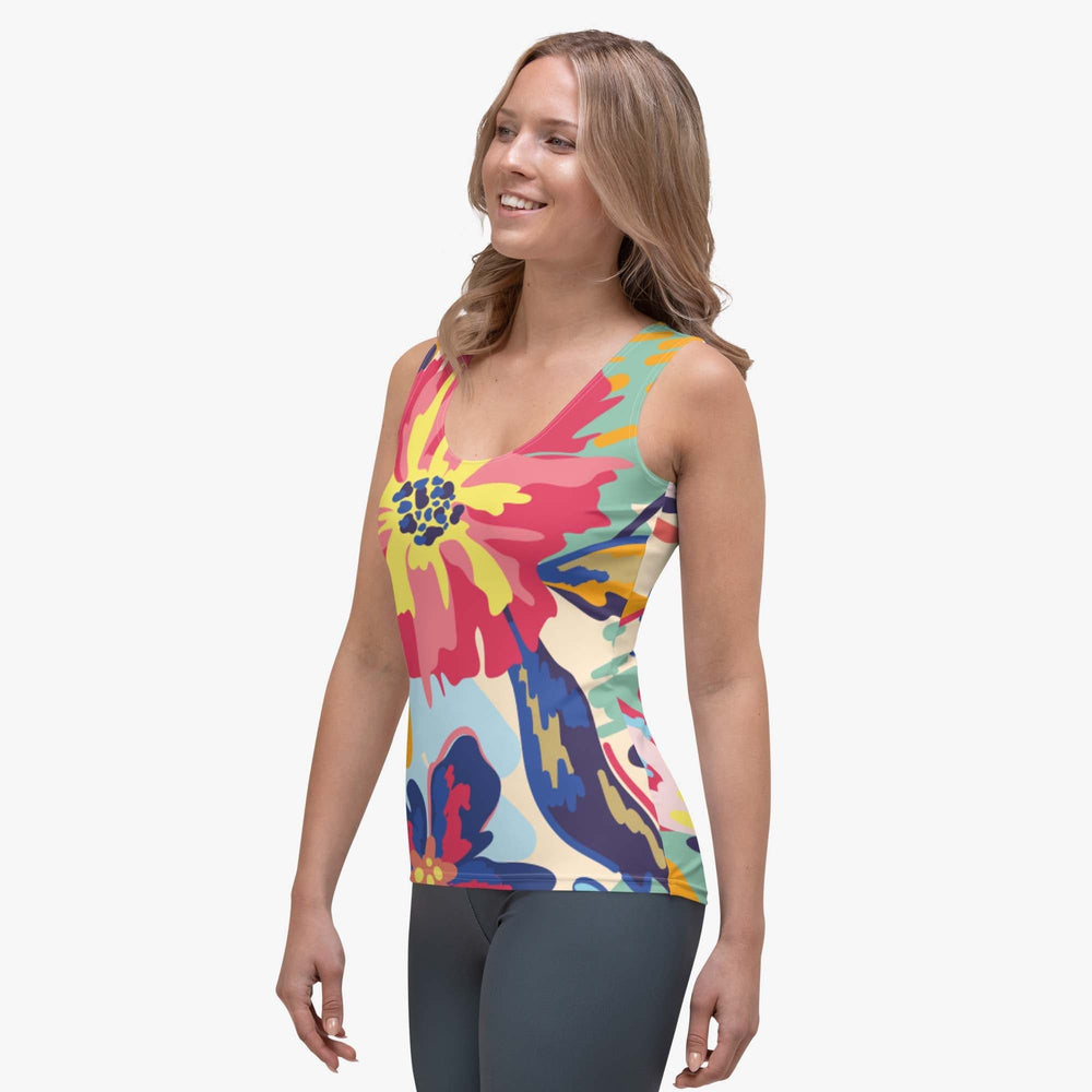 Flower Splash Flex Vest – Red/Yellow/Blue