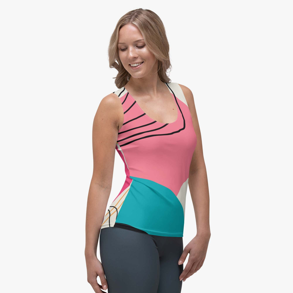 Modernist Flex Vest – Fuchsia/Turquoise