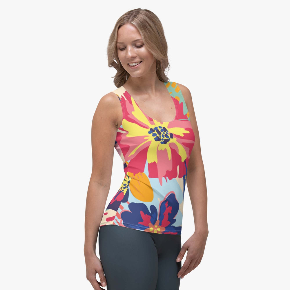 Flower Splash Flex Vest – Red/Yellow/Blue