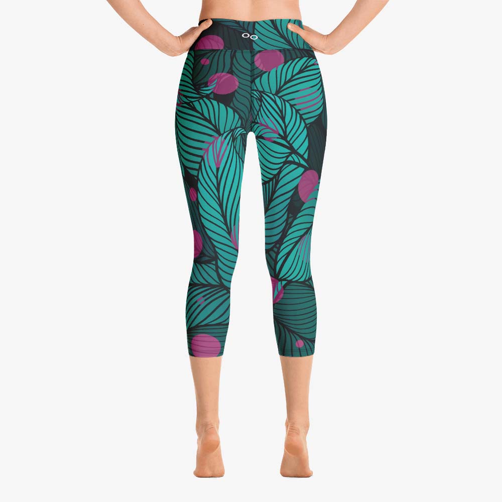 Fireflies Capris – Green/Pink