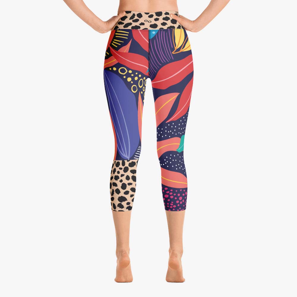 Animal Leaves Capris