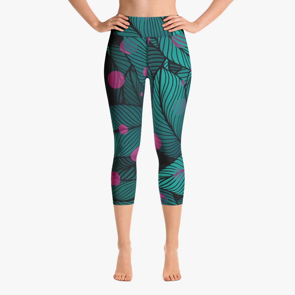 Fireflies Capris – Green/Pink