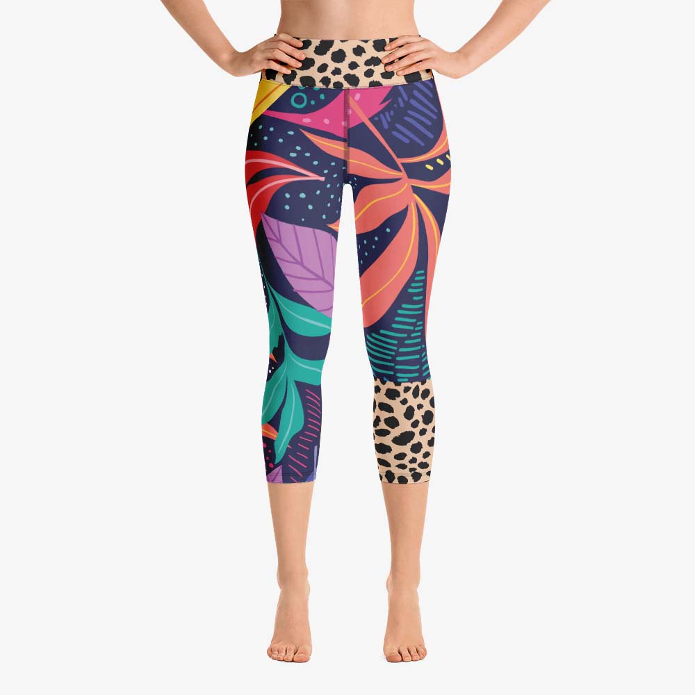 Animal Leaves Capris