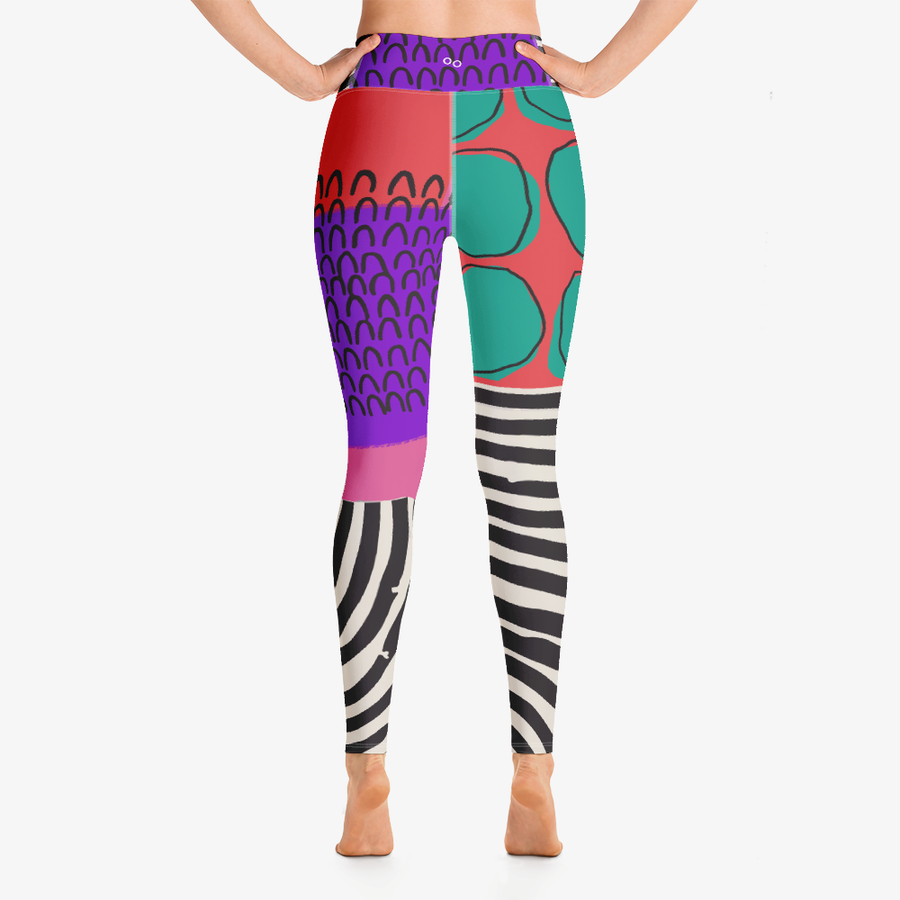 Leggings Circus Red/Purple/Green – Loony Legs