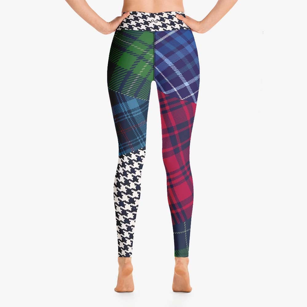 Leggings in multicoloured patch work design