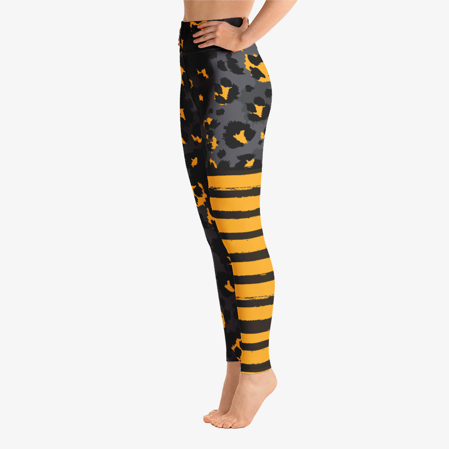 Leggings + Sports Bras "BeePard" Yellow/Black