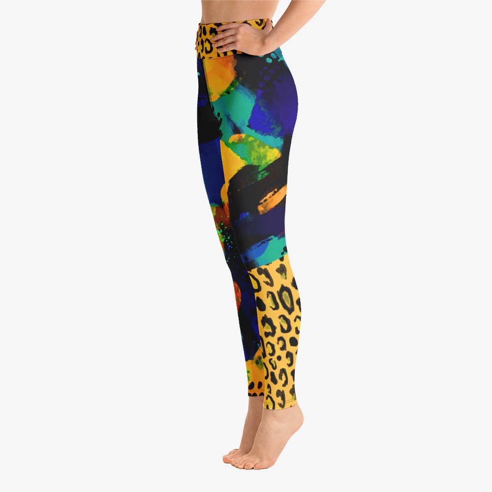 Wild Canvas Leggings – Blue/Yellow