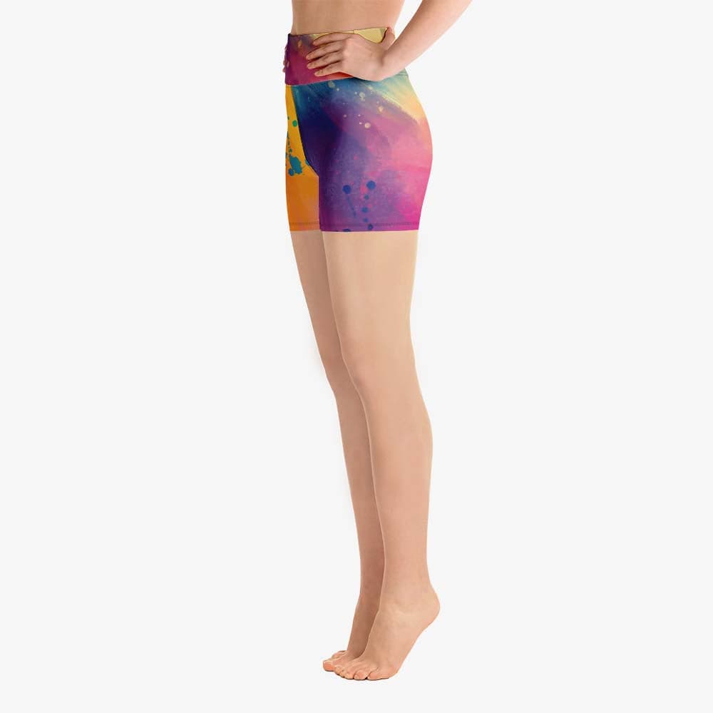 Cosmic Splash Yoga Shorts