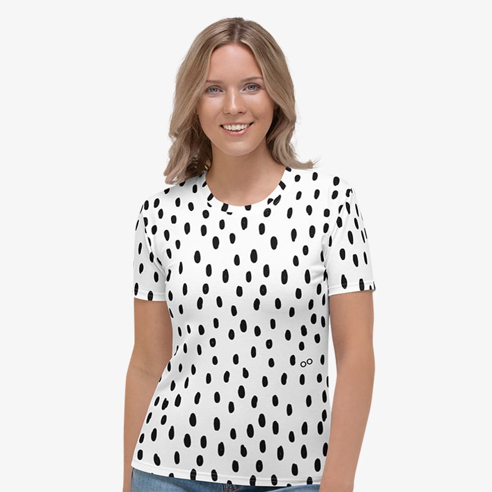 Women's t-shirt in polka dot design