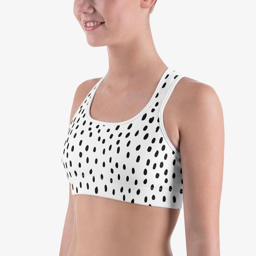 Outdoor Voices Polka Dot Doing Things Sports Bra Multi - $30