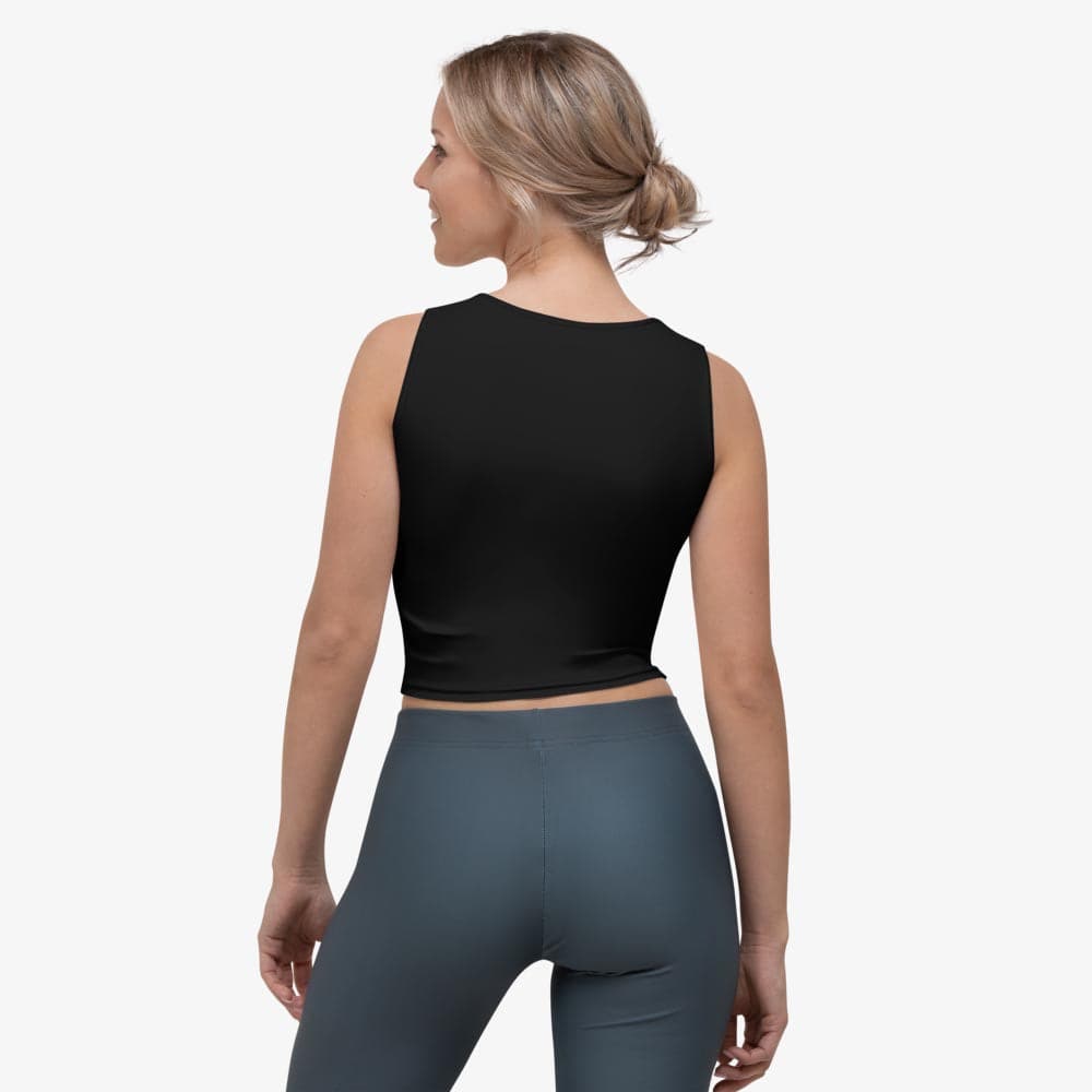 Black Monochrome Crop Top