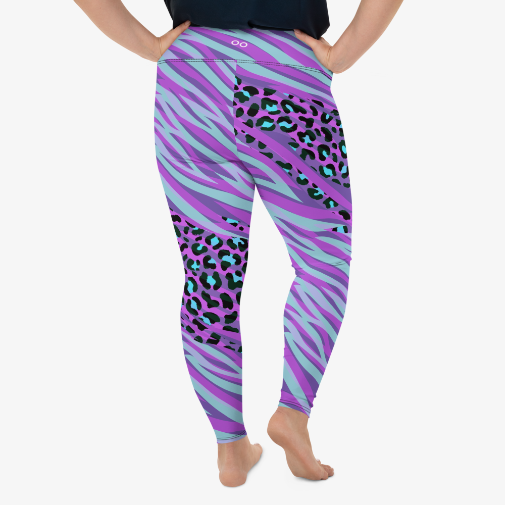 Animal Printed plus size leggings back