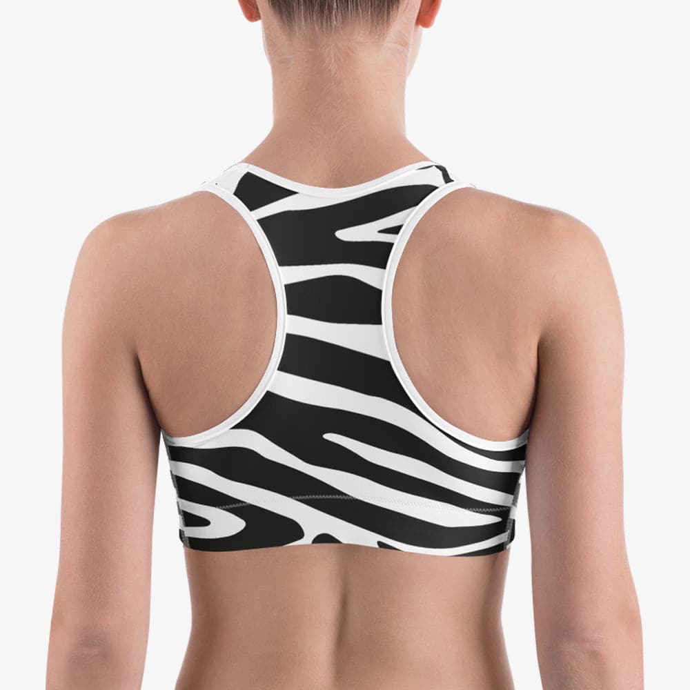 zebra print bra