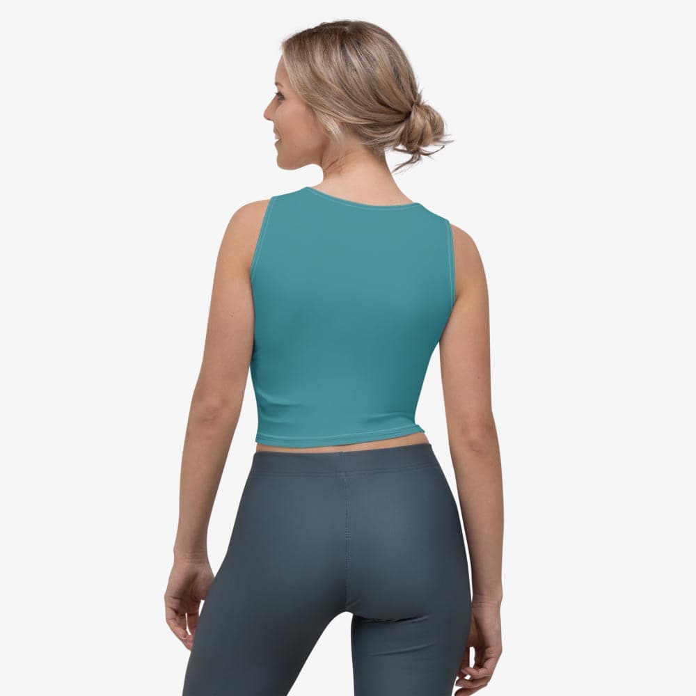 Green Monochrome Crop Top