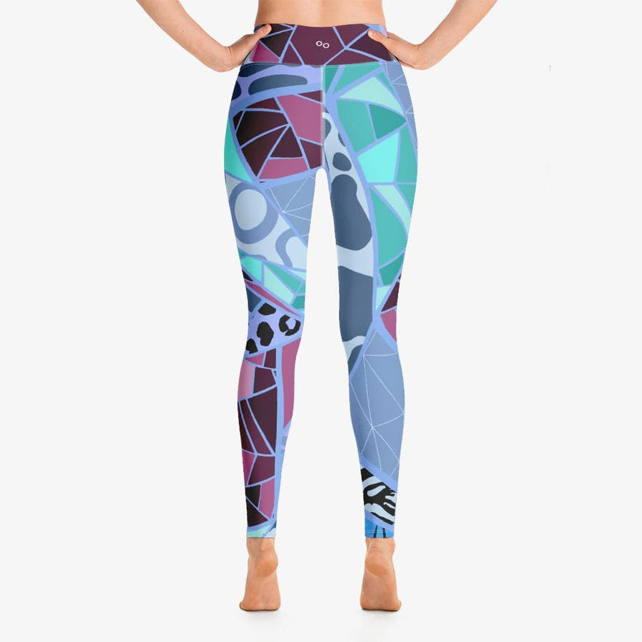 Patterned Leggings Mosaic Blue/Plum – Loony Legs