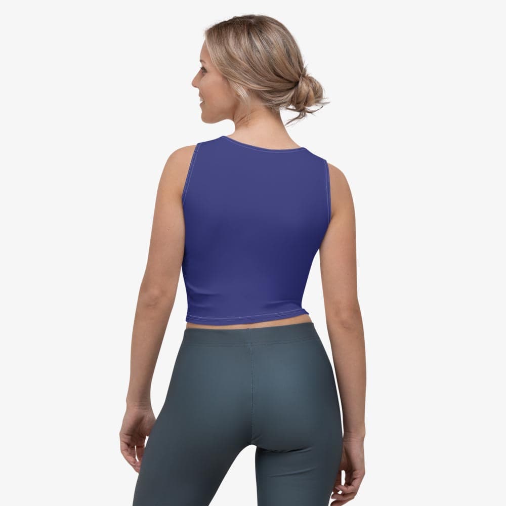 Blue Monochrome Crop Top