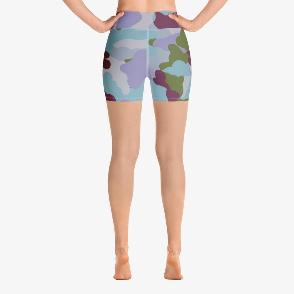WAREHOUSE Camouflage Shorts "HappyCamo" Lilac/Green