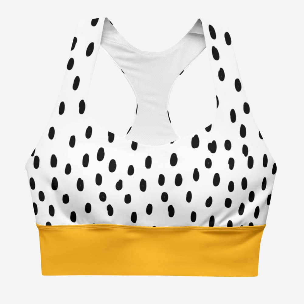 Dots High Impact Bra – Yellow