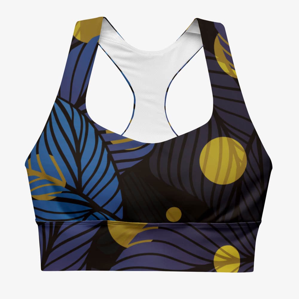 Sports bra in floral design